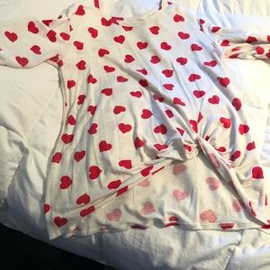 Knotted front tunic shirt